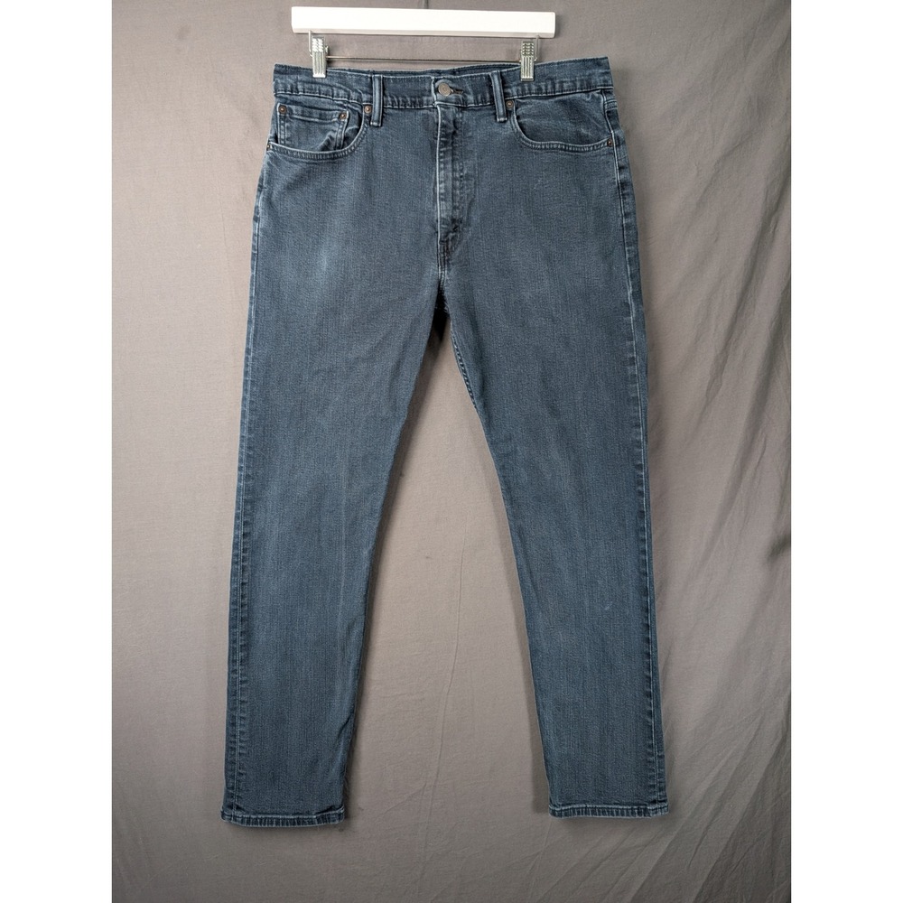 Levis 502 Tapered Fit Jeans Mens 38x34 Blue Denim Pants 29507-0005